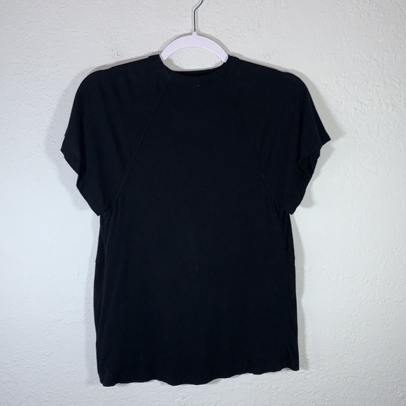 Free People Black Just A Twist Basic T-Shirt size extra small - Picture 9 of 11